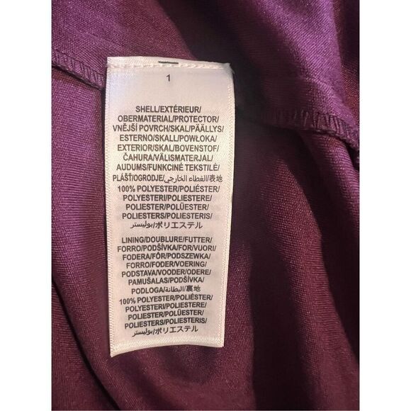 Adrianna Papell Sz 6 Floral 3D Sequin Ball Gown Maroon Sparkle High Slit Formal - Picture 15 of 16